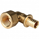 Угольник-переходник с внутренней резьбой 16xG 1/2" для труб из сшитого полиэтилена аксиальный  STOUT с доставкой в NAME